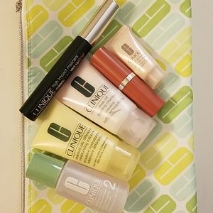 Clinique Travel Size Goods with Makeup Bag